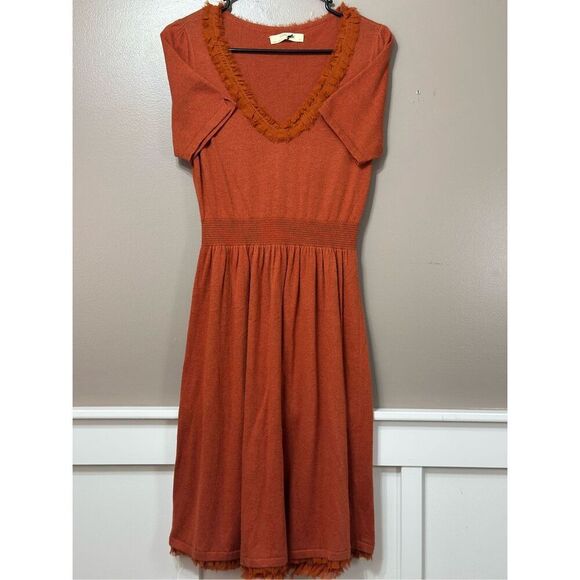 Isabella Sinclair Anthropologie Fine Wool Blend Jacinth Sweater Dress Women's M - Picture 2 of 12